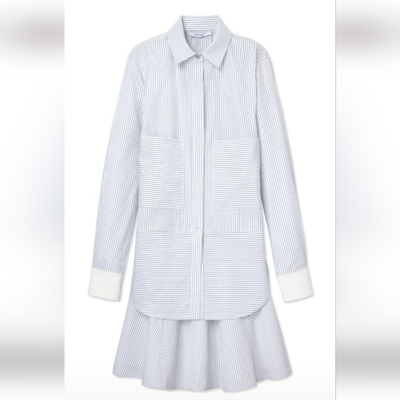 10 Crosby Derek Lam Dresses & Skirts - 10 Crosby Derek Lam Blue and White Striped Mini Dress